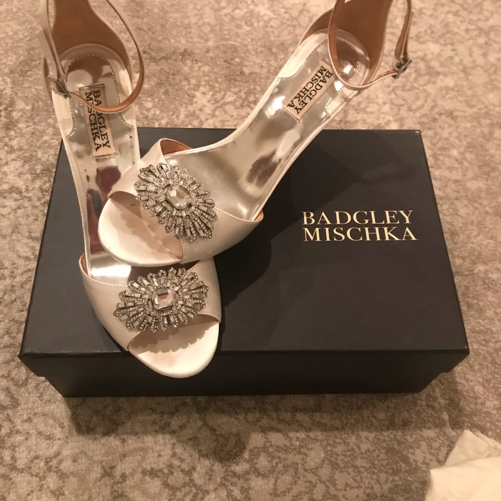 Badgley Mischka Wedding Wedges-shoes
